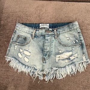 OneTeaspoon Jean Skirt